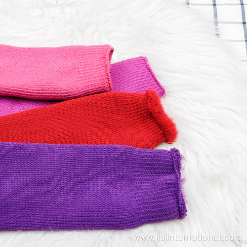 Custom candy color fleece autumn and winter socks